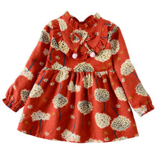 Load image into Gallery viewer, Spring New Fashion Design Dress for Kid Girl Casual Children Girls Dress Little Girl Floral Printed Dress