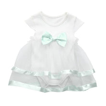 Load image into Gallery viewer, Fashion Baby girl dress cotton o-neck regular Baby Infant Birthday Tutu Bow Clothes Party Jumpsuit Princess Romper Dress H4