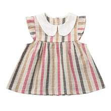 Load image into Gallery viewer, Fashion Children's girls clothes cotton o-neck Toddler Kids Baby Girl Plaid Shirt Casual Princess T Shirt Tops Clothes H5