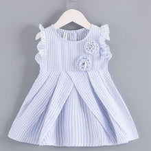 Load image into Gallery viewer, Summer Girls Dress Toddler Baby Princess Dress Party Wedding Kids Dresses Solid Flower Clothes Birthday vestidos niña verano 4