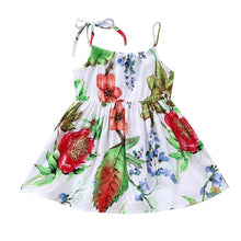 Load image into Gallery viewer, Fashion Baby girl dress cotton o-neck regular Toddler Baby Girl Princess Floral Sunflower Beach Party Casual Dress Clothes H5