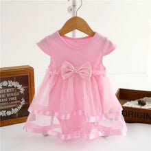 Load image into Gallery viewer, Summer New Fashion Baby Girls Infant Birthday Tutu Bow Clothes Party Jumpsuit Princess Romper Dress Wholesale Free Ship Z5