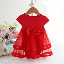 Load image into Gallery viewer, Summer New Fashion Baby Girls Infant Birthday Tutu Bow Clothes Party Jumpsuit Princess Romper Dress Wholesale Free Ship Z5
